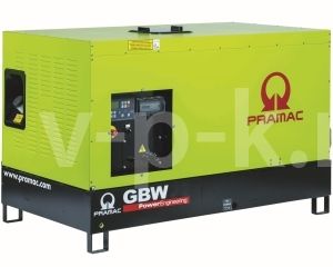 Дизельный генератор PRAMAC GBW10Y 1-фазный в кожухе  фото