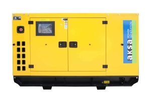 Дизельный генератор Aksa APD89C в кожухе  фото