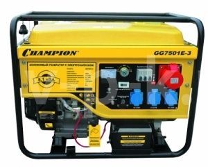 Бензиновый генератор Champion GG7501E-3  фото