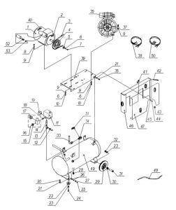 Болт М8х45 для 50lh20a-1.5