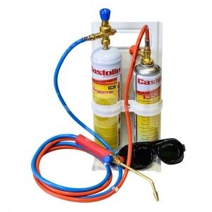 Castolin Горелка паяльн. Castolin 2000 Flex однораз. баллон (кислор.+пропан.балл., зажигалка), MESSER фото