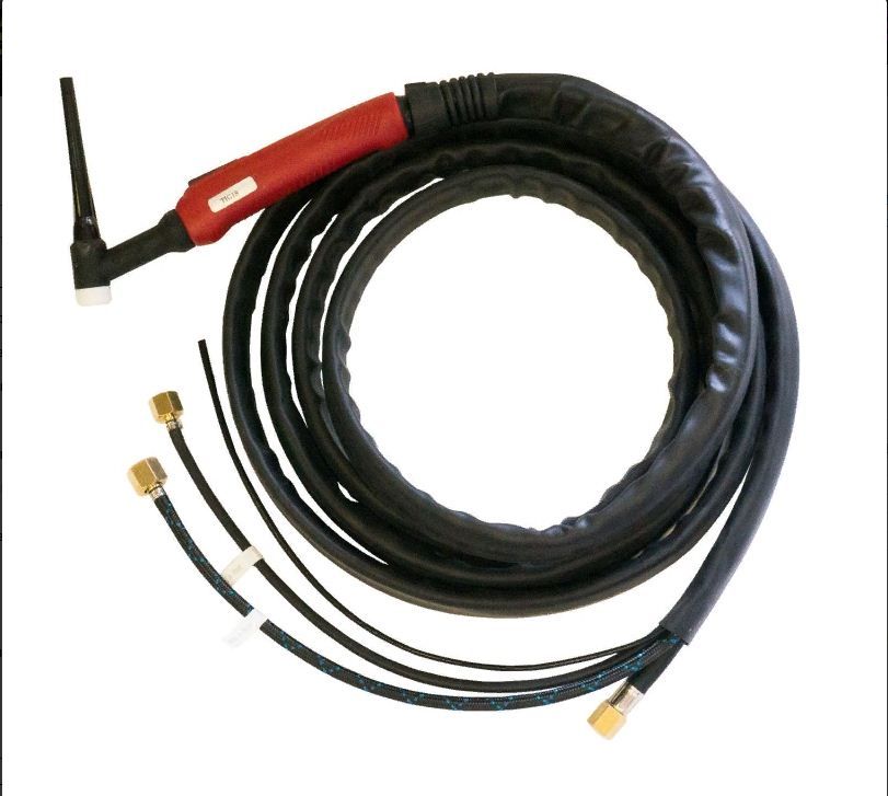 Aurora Горелка TIG 18 320A (100%) M12x1, газ 1/4G, вода 3/8G, 8m-с упр. разъёмами 2-3-5pin Aurora Горелка TIG 18 320A (100%) M12x1, газ 1/4G, вода 3/8G, 8m-с упр. разъёмами 2-3-5pin