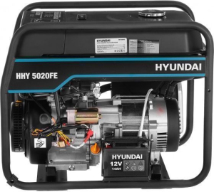 Бензиновый генератор Hyundai HHY 5020FE  фото