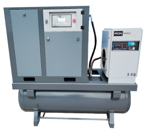 Винтовой компрессор IRONMAC IC 10/10 B DF 500L масляный с ременным приводом фото