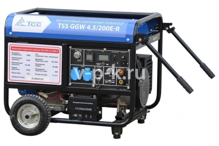 Бензиновый генератор ТСС GGW 4.5/200E-R в шумозащитном кожухе
