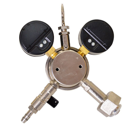 Редуктор углекислотный УРП-4-4ДМ (с краном), Донмет Редуктор углекислотный УРП-4-4ДМ (с краном), Донмет