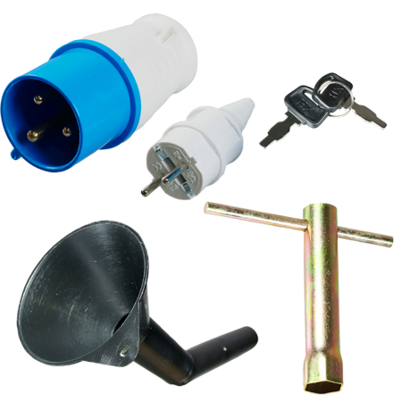 Бензиновый генератор  PRG 5000 ES генератор + Комплект колес и ручек для электростанций в ПОДАРОК