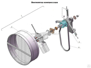 Стойка вентилятора для компрессора ПК,ПКС,ПКСД фото