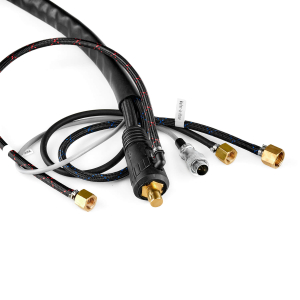 Горелка TIG TP 18 SUPER (ОКС 35-50, 2 pin, M12х1, 1/4G, 3/8G) 8м водяное охлаждение TBW1808-04  Горелка TIG TP 18 SUPER (ОКС 35-50, 2 pin, M12х1, 1/4G, 3/8G) 8м водяное охлаждение TBW1808-04 фото