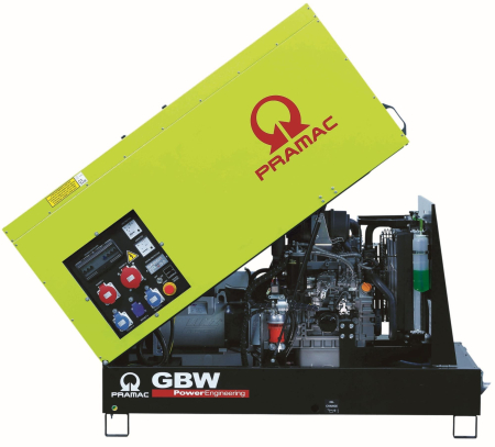 Дизельный генератор  GBW10P 1-фазный в кожухе