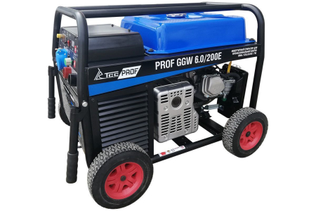 Бензиновый генератор  PROF GGW 6.0/200E (MMA/TIG/Cellulose) Бензиновый генератор  PROF GGW 6.0/200E (MMA/TIG/Cellulose)
