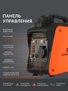 Бензиновый генератор PATRIOT GP 1000 i 474101025 (инверторный) фото