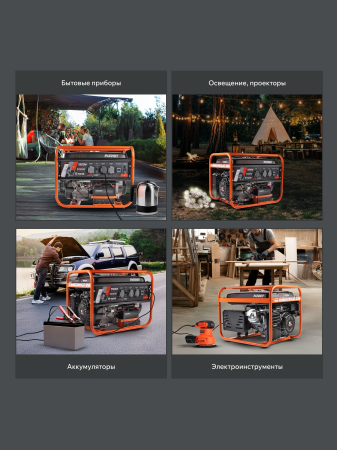 Бензиновый генератор  GRS 6500 E